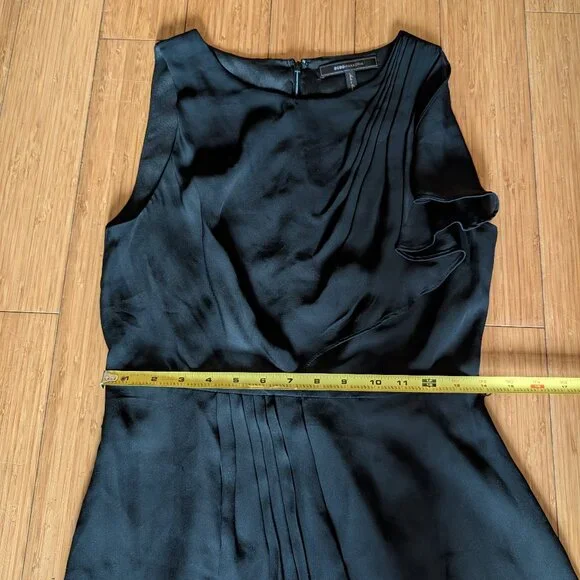 Silk BCBG Maxazria black dress size 6 - Picture 6 of 15